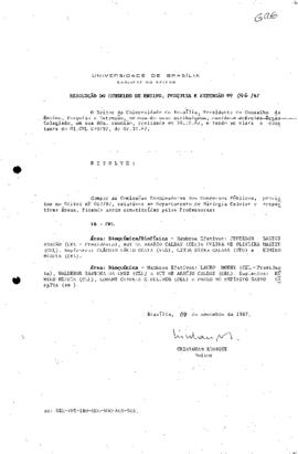 Resolução do Conselho de Ensino, Pesquisa e Extensão nº 0046/1987