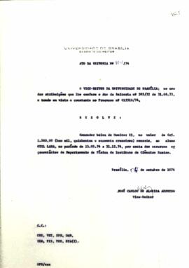 Ato da Reitoria nº 0864/1974