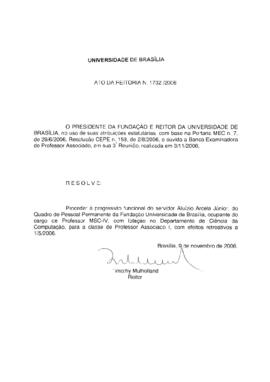 Ato da Reitoria nº 1732/2006