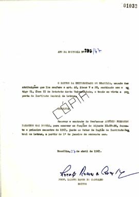 Ato da Reitoria nº 0290/1967